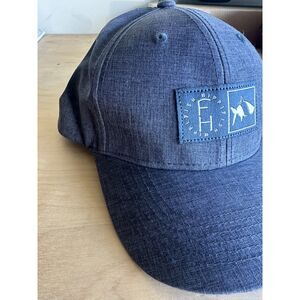 Fish Hippie Co Waterside Originals Snapback Hat Blue Performance Fishing Cap
